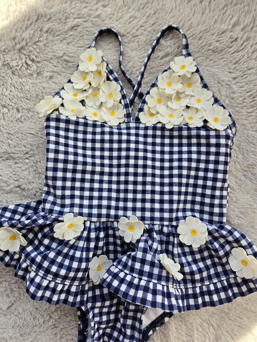Little Me Sweet Skirted Sunflower Bathing Suit 12 Months